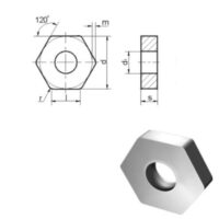 HNUA(11113) пластины шестигранной формы с отверстием